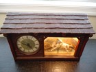 Vintage Haddon Ranch o  20 Cowboy Bucking Bronco Clock - It Works  Very Nice