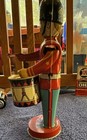 1930s J  Chein Tin Litho Wind-up Toy Soldier Drummer Boy    d   