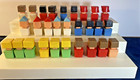 Vintage Playskool Blockhead Figures Lot Of 28 Square People 1974 Play Friends