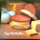 6 Vtg Mcdanalds Translites  76-91 Needlepoint Shrimp Salad Shamrock Shk Filet-o