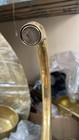 Unlacquered Brass Bridge Kitchen Faucet     Antique Brass  Vintage Brass Faucet