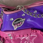 Vintage Totally My Pet  Pink Purple Bag Dog   Cat Mesh Vinyl Bag Tote 17x7x10