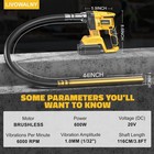 Handheld Concrete Vibrating Tool Compatible With Dewalt 20v Battery  600w Cordle