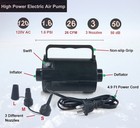 Electric Air Pump For Inflatable Pool Toys - High Power Quick-fill Air Mattress 