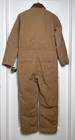 Vtg Carhartt Coveralls Mens 38 Tall Brown Duck Canvas Quilt Lined Insulated Usa