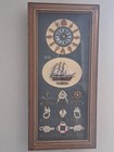 Vintage Wood Nautical Clock Nautical Knots Cutty Lark 1869 Works 23 5 X 11 25