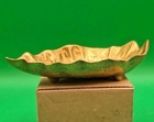Vintage Virginia Metalcrafters 1948 Imperial Tarro Leaf Brass Tray Bowl Hansen