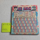 Vintage Big Game 5   Casino Trade Stimulator Punchboard Punch Board