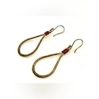 Artisan Made Sterling Silver Mexico Stamped Sterling Silver Drop Earrings