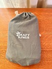 New Draftkings Black Travel Toiletry Bag  Tech Organizer Pouch   Dust Bag