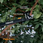 Fiskars 54 In  Reach Stik Tree Pruner Steel Cutting Rotate Bypass Blade Design