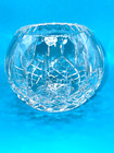 Vintage Crystal Bowl 4 75  Wide 3 9  High Beautiful Condition Heavy Clear