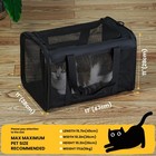 Conlun Cat Carrier Bag Soft-sided Pet Carrier Dog 4-sided Mesh Airline Approved