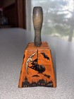 Vintage Halloween Tin Cow Bell Noisemaker