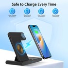 Wireless Charging Station Charger Dock 3in1 Stand For Apple Watch Iphone12 13 14