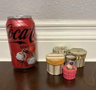 Set Of Five Miniature Hat Boxes With Lids For Doll House