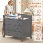 Infant Nursing Table Wooden Diaper Changing Table  Baby Changing Station