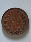 Antique Rare Bronze Dandie Dinmont Terrier Club Dog Show Medal  1890 Named Dog
