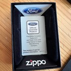 Zippo Ford Built Ford Tough Brushed Chrome Windproof Lighter With Box 181517-i