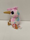 Ty Beanie Boos Kiwi The Bird 3 5  Glitter Eyes Plastic Key Clip