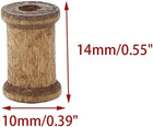 20pcs Wooden Spools Empty Sewing Spools Mini Wood Empty Thread Spools For Crafts