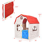 Kids Cottage Play House Foldable Portable Plastic Children Indoor Outdoor Garden