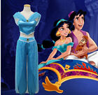 Aladdin Jasmine Princess Costume Arabian Dress For Halloween Cosplay Women Girls