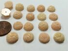 1 Vintage Genuine Shell Hand Carved Rose Flower Cabochon Cameo E185