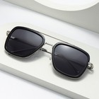 Vintage Square Metal Frame Sunglasses For Men Women Trendy Sun Glasses Eyewear