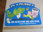 Baskin Robbins Ice Cream 1982 Frankenstein Monster Store Sign Ready Pak  2