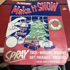 Vintage Christmas Spray   make It Snow   -- 1950s Store Window Ad