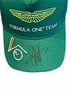 Sebastian Vettel Signed Team Aston Martin Formula 1 F1 Hat Cap Coa  wow 