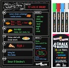 Magnetic Dry Erase Menu Board - Black - 15 6  X 11 6 