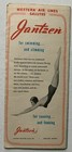 Vintage June 1951 Western Airlines Timetable Brochure Jantzen Diving Girl Illust