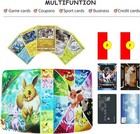 Eevee Pokemon Trading Card Binder Holder Case Album Book 50 Sheets Fit 400 Gift