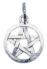 Witchcraft Wicca Interwoven Pentagram Pendant 
