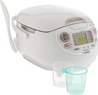 Zojirushi Ns-zcc10 5-1 2-cup Neuro Fuzzy Rice Cooker And Warmer  Premium White
