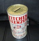 Kitchen Klenzer Scouring Powder Promotional Tin Bank 1940 S Nos