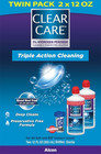 Clear Care Cleaning   Disinfecting Contact Lens Solution  12 Fl Oz  2 Pack