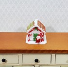 Dollhouse Gingerbread Christmas House With Santa 1 12 Scale Miniature Food