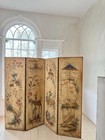 1770 18th Century French Chinoiserie Hand Painted Screen Pillement Double-sided