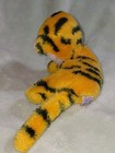 Vintage Dakin Orange And Black Tiger Plush Stuffed Toy Green Eyes 8-10  1976