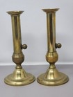 Vintage Brass Adjustable Candlestick Holders Pair Brass   Copper Castilian