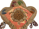 Antique Native American Iroquois Whimsy Arrowhead Beaded Pin Cushion Signed 1909