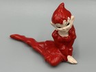 1950s Mid Century Gilner Christmas Red Pixie Ceramic Girl Elf Vintage Figurine