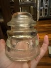 Vintage Hemingray 45 Made In Usa Clear Glass Insulator 26-54    