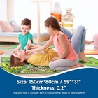 Kids Carpet Playmat Rug 60 x32  car Mat For Kids Toy Cars non Slip Kids Rug F   