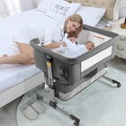 Bedside Sleeper Bedside Crib  Baby Bassinet 3 In 1 Travel Baby Crib Baby Bed    