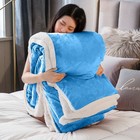 Thick Warm Sherpa Fleece Blanket Throw For Winter Soft Bedding Blankets Queen