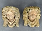 Pair Of Antique Architectural Salvage Stone Corbels Free Ship   No Customs 